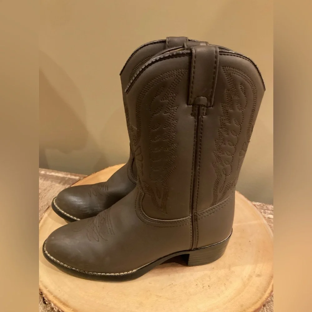 Durango Eagle‎ Western Cowboy Boots BT804 Kid's Size 2D US Color Tan Brown